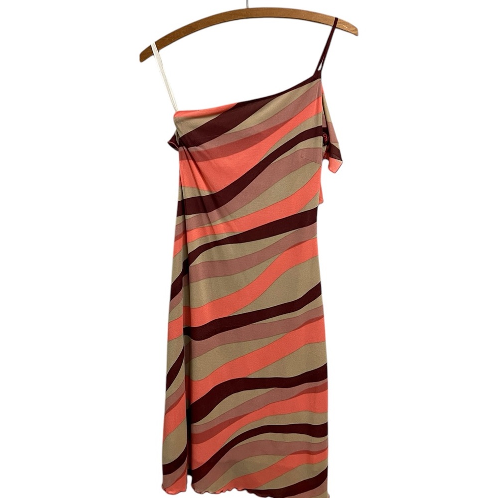 Vintage Y2K Kookai Pink One-Shoulder Dress